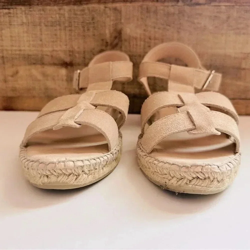 NWOT Gaimo Strappy Wedged Espadrille Sandals